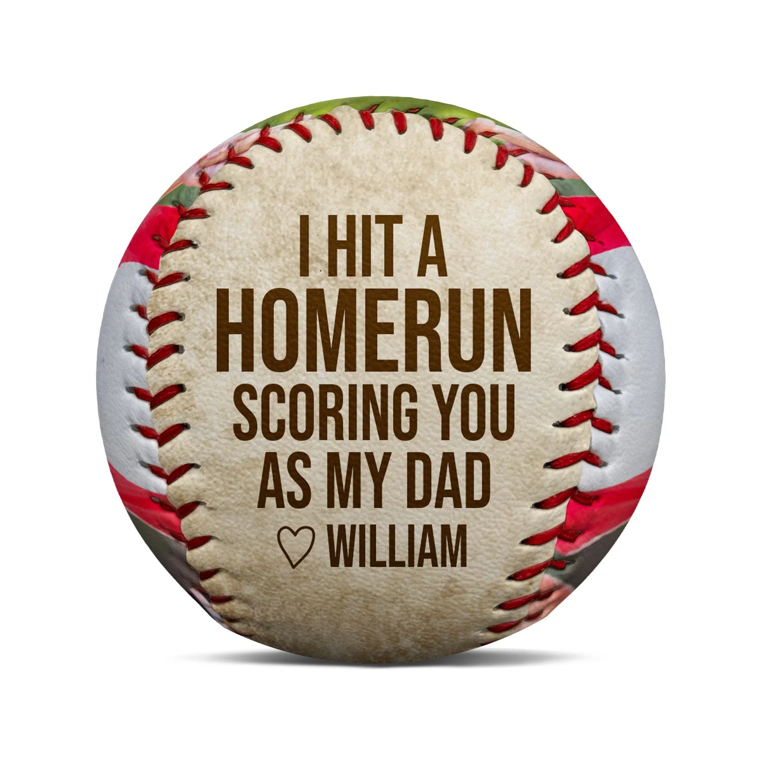Custom Photo I Hit A Homerun - Gift For Baseball Dad - Personalized Baseball, Softball - Image 2