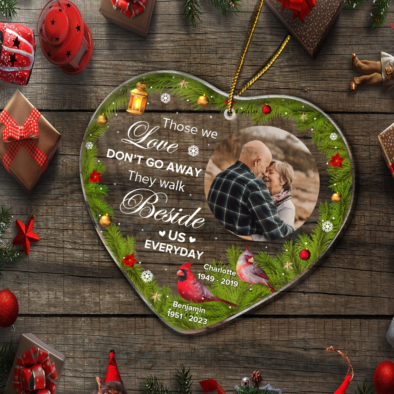 Custom Photo I Know Heaven Is A Beautiful Place - Memorial Gift - Personalized Custom Shaped Acrylic Ornament - Image 5