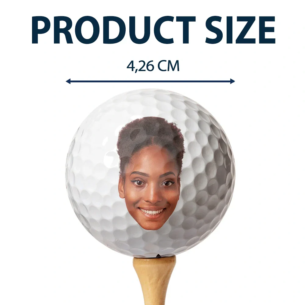 Custom Photo I Love It When My Wife Lets Me Go Golfing - Personalized Golf Ball - Image 5