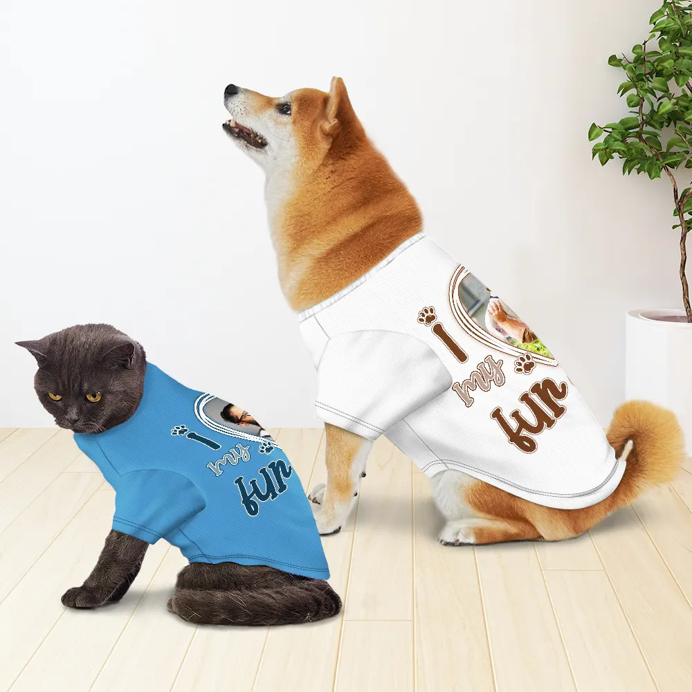 Custom Photo I Love My Dog Dad - Personalized Pet Shirt - Image 4