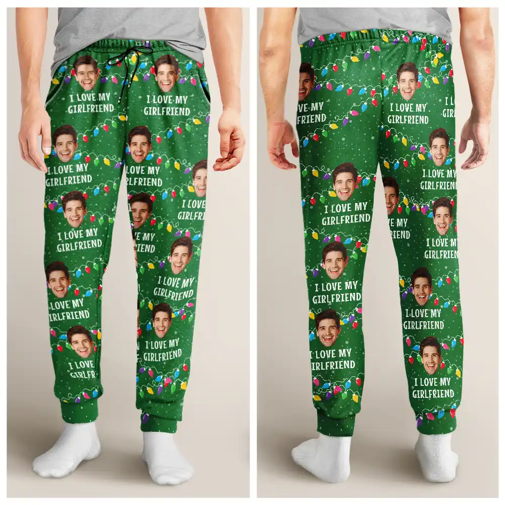 Custom Photo I Love My Wife - Personalized Sweatpants - Image 5