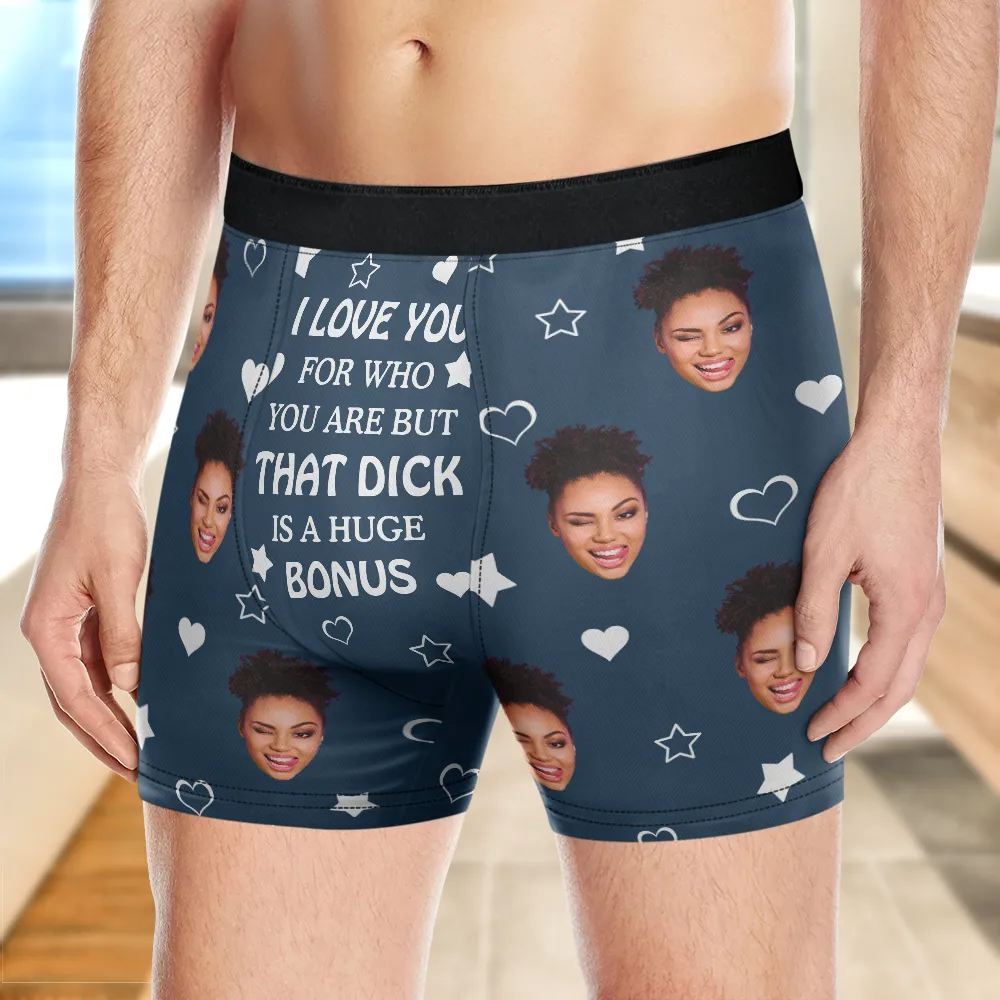 Custom Photo I Love You For Who You Are - Personalized Men's Boxer Briefs - Image 4