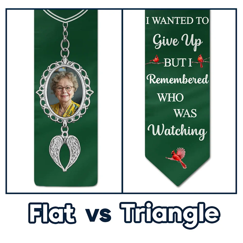 Custom Photo I Remembered Who Was Watching - Personalized Stoles - Image 4
