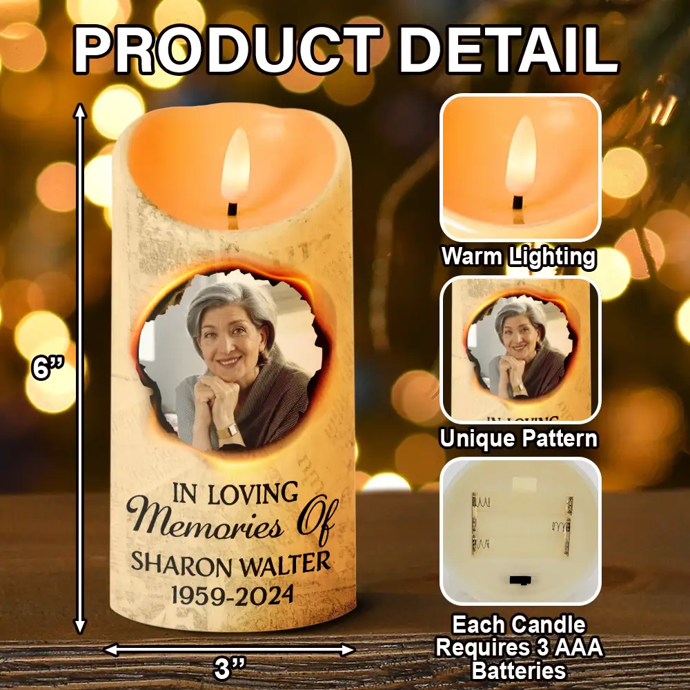 Custom Photo I Still Burn Bright - Personalized Flameless LED Candle - Image 5