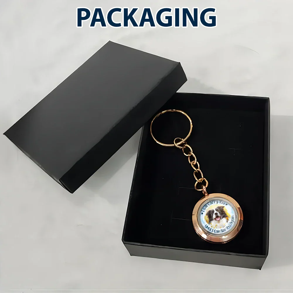 Custom Photo I Will Carry You Pet Memorial - Personalized Keepsake Keychain - Image 6