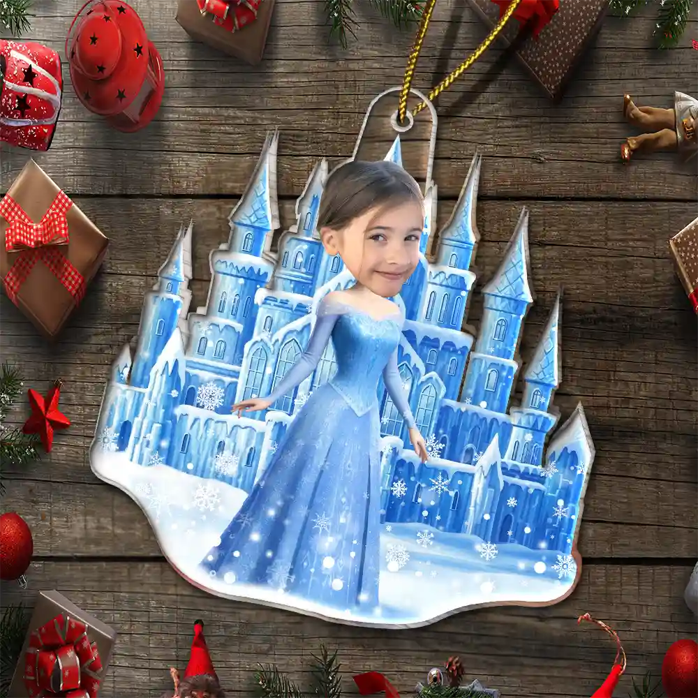 Custom Photo Ice Princess Face Cut - Personalized Acrylic Photo Ornament - Image 7
