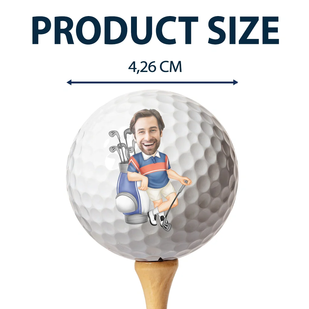 Custom Photo If Found Please Hit Better Than - Personalized Golf Ball - Image 5