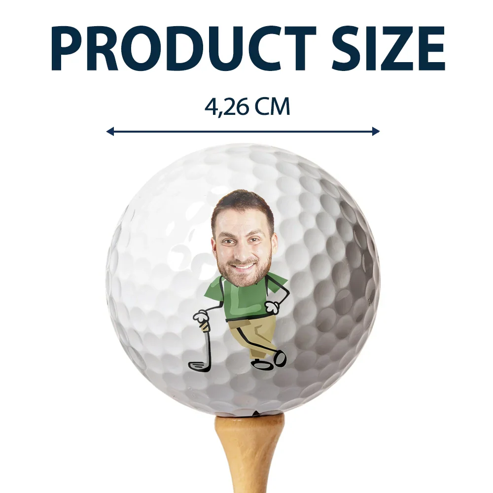 Custom Photo If Found Return To This Guy Funny Art - Personalized Golf Ball - Image 5