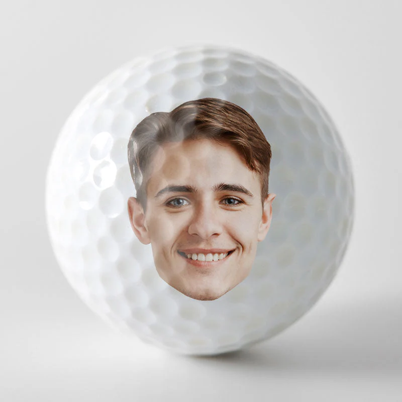 Custom Photo If Found Return To This Guy - Gift For Dad, Father, Grandpa, Golfer, Golf Lover - Personalized Golf Ball - Image 4