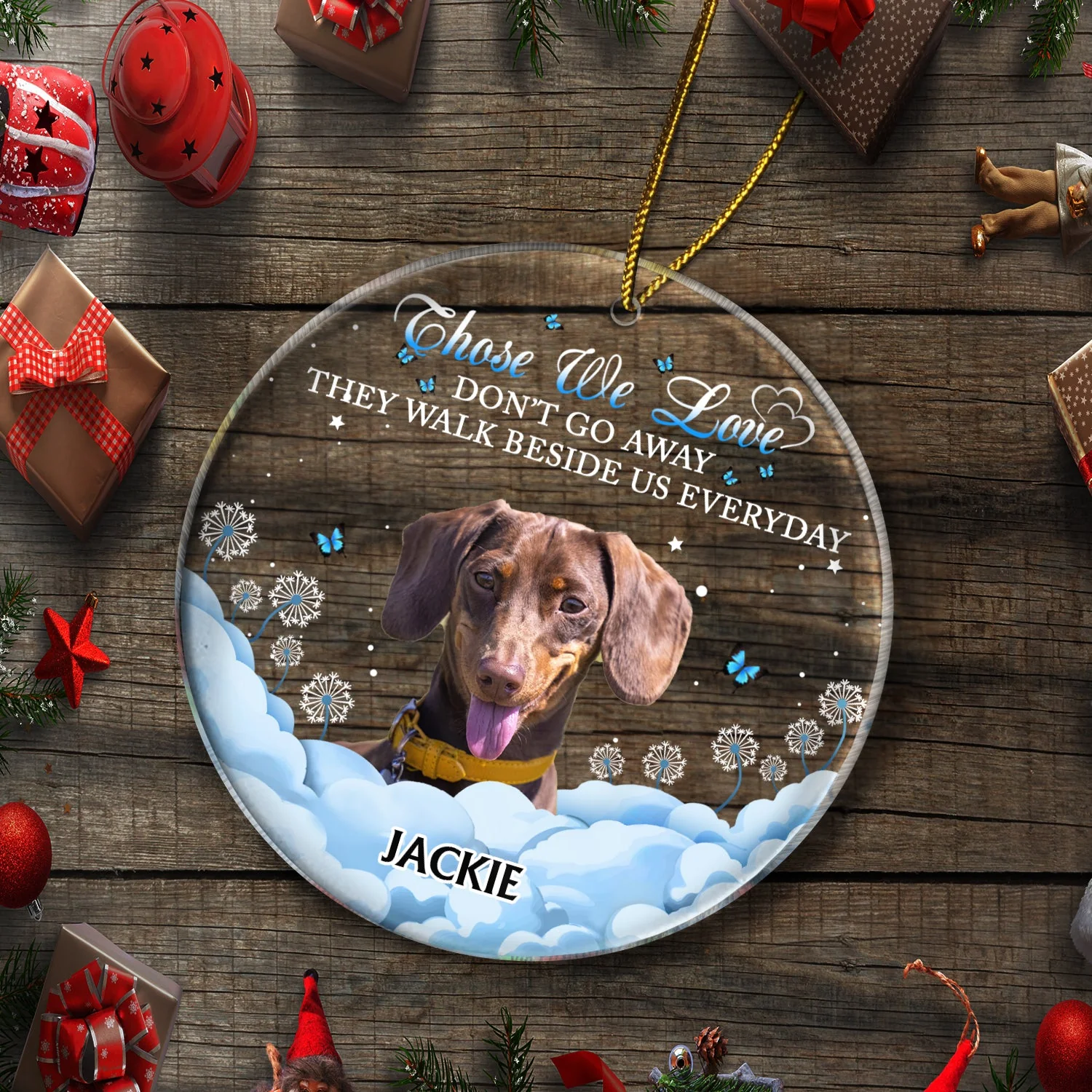 Custom Photo If Love Could Have Saved You - Christmas, Memorial Gift For Dog Lovers, Cat Lovers - Personalized Circle Acrylic Ornament - Image 6