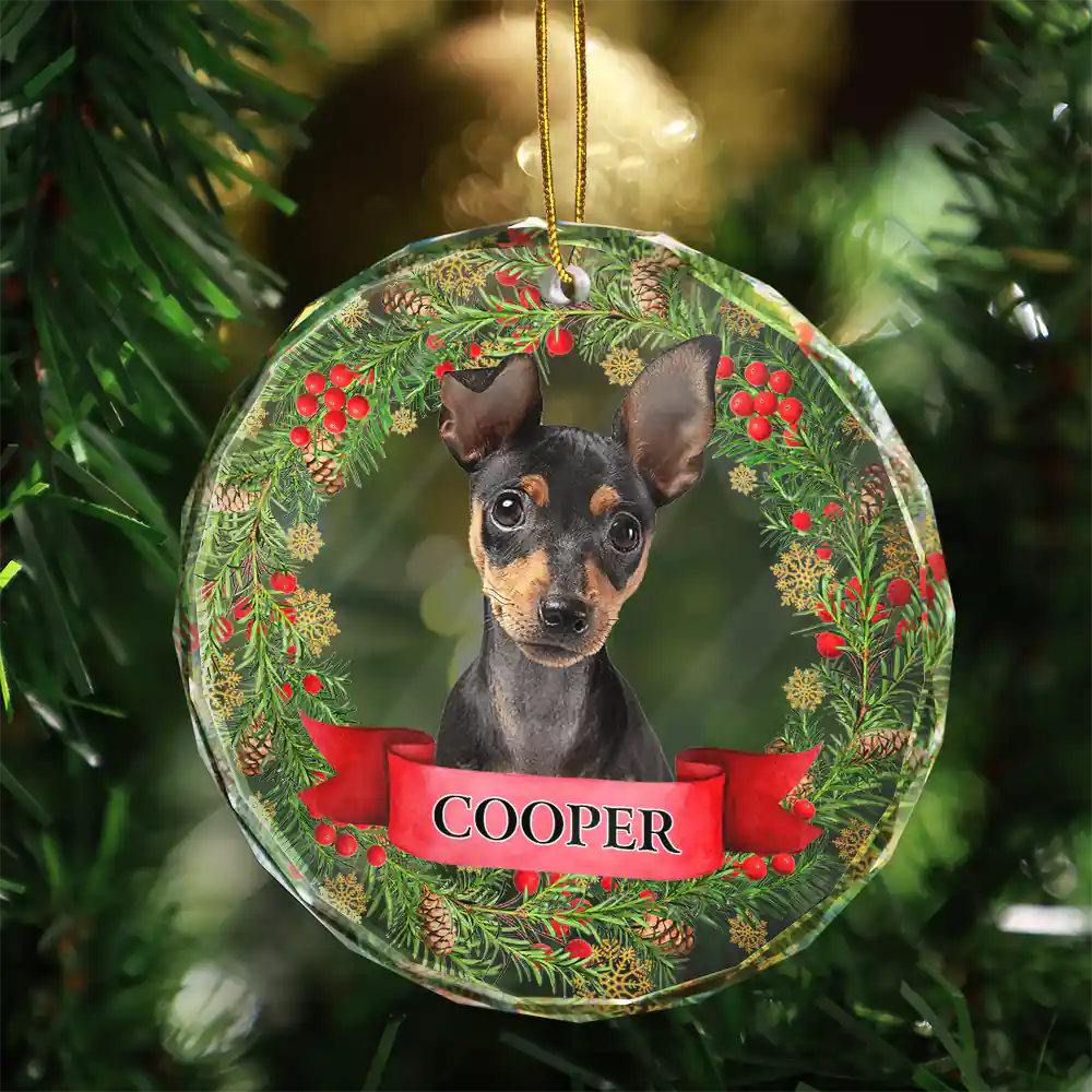 Custom Photo If Love Could Saved You Pet Lover - Personalized Circle Glass Ornament - Image 4
