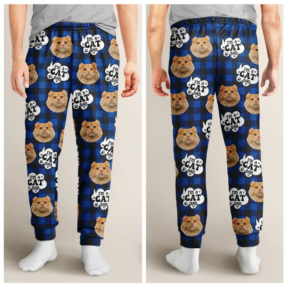 Custom Photo I'm A Cat Person - Personalized Pajama Pants - Image 5