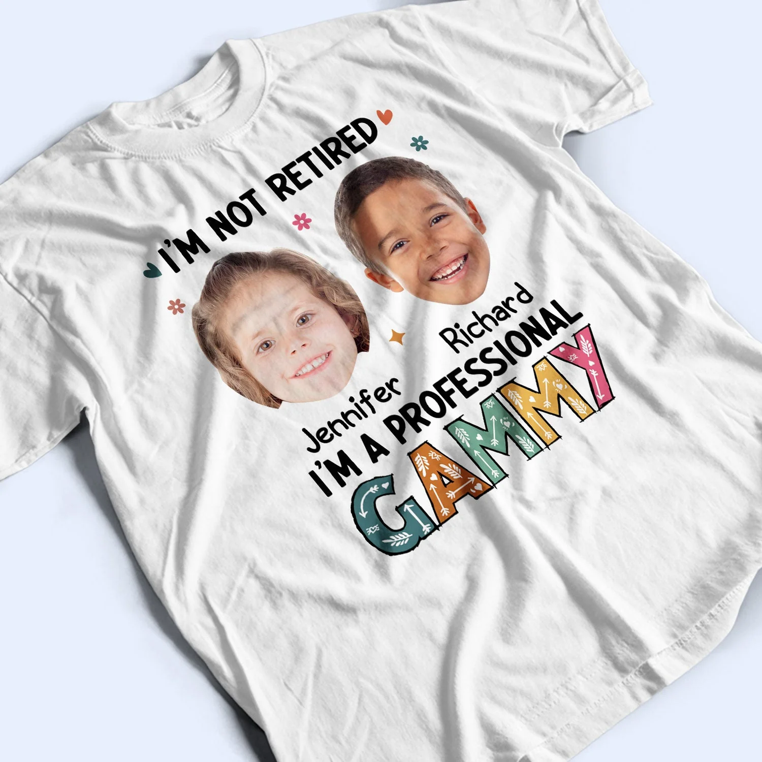 Custom Photo I'm A Professional Grandma - Funny, Retirement Gift For Grandma, Mom, Nana, Gigi - Personalized T Shirt - Image 4