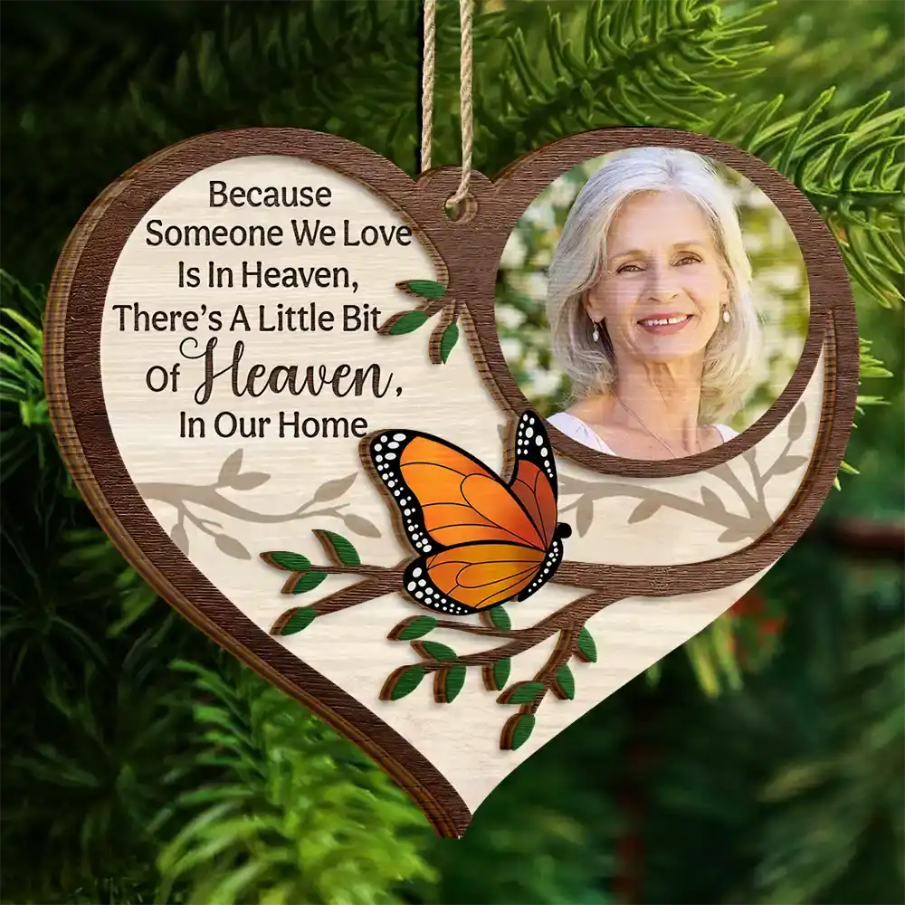Custom Photo I'm Always With You Family Memorial - Personalized 2-Layered Wooden Ornament - Image 4