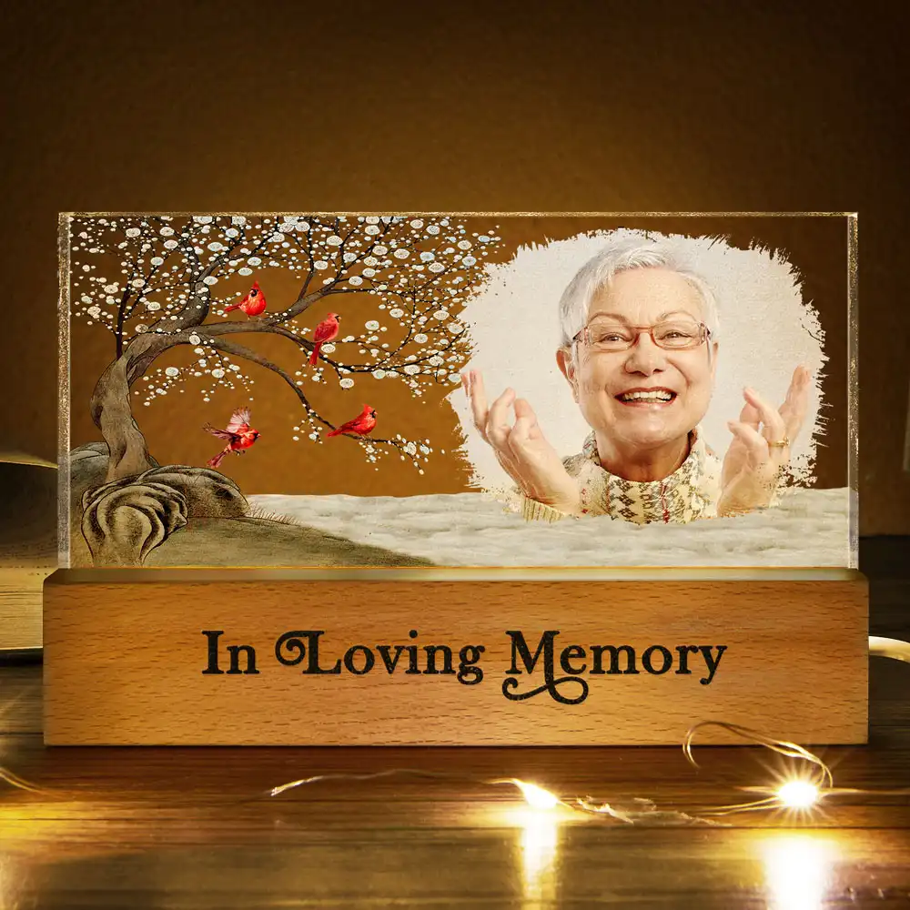 Custom Photo I'm Always With You Family Memorial - Personalized Rectangle LED Light - Image 3