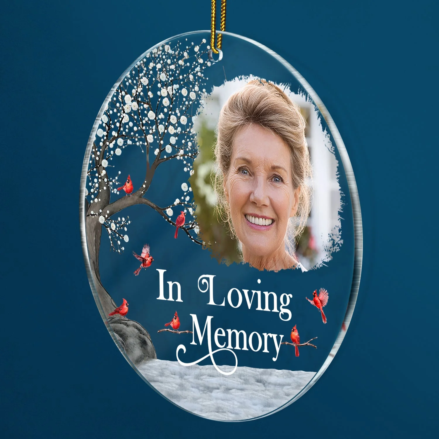 Custom Photo I'm Always With You - Memorial Gift For Family, Friends - Personalized Circle Acrylic Ornament - Image 2