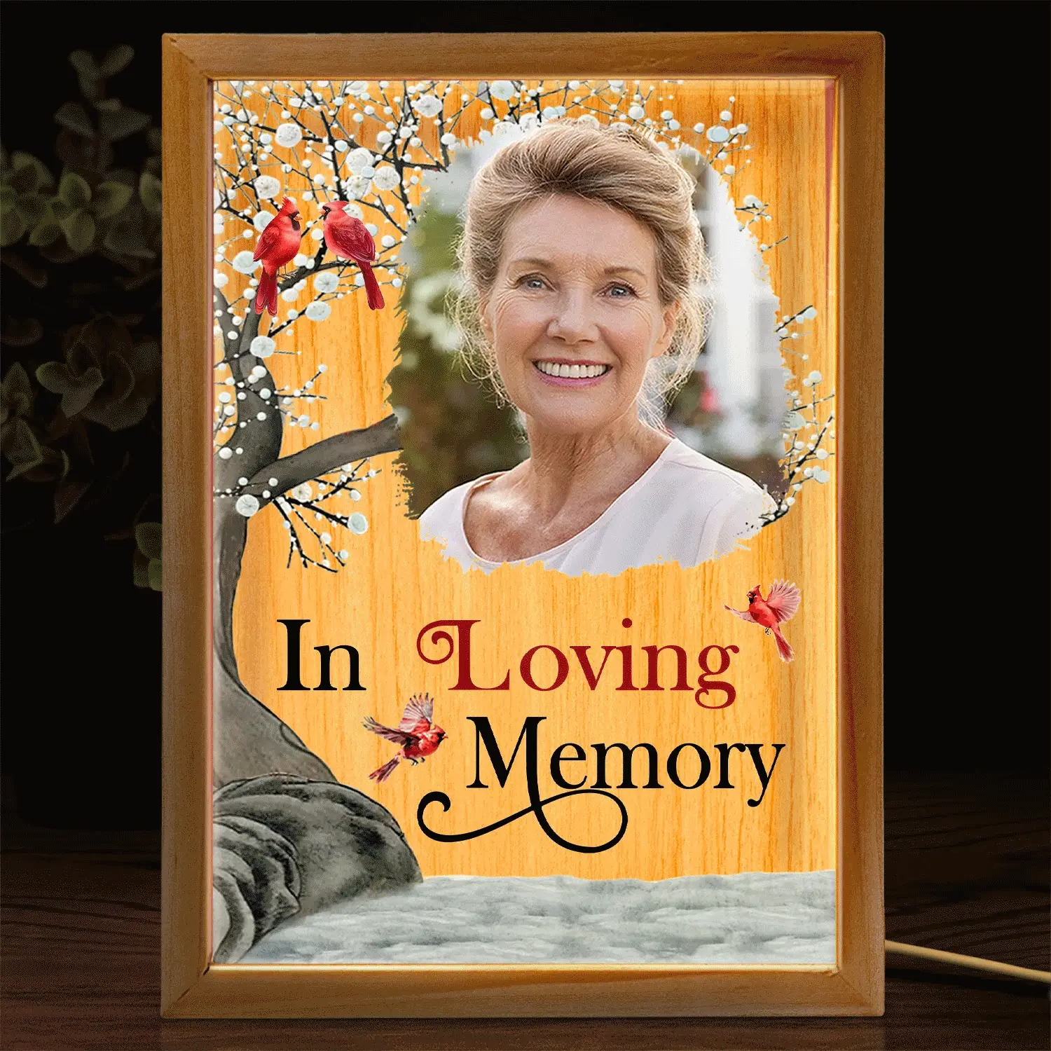 Custom Photo I'm Always With You - Memorial Gift For Family, Friends - Personalized Picture Frame Light Box - Image 2