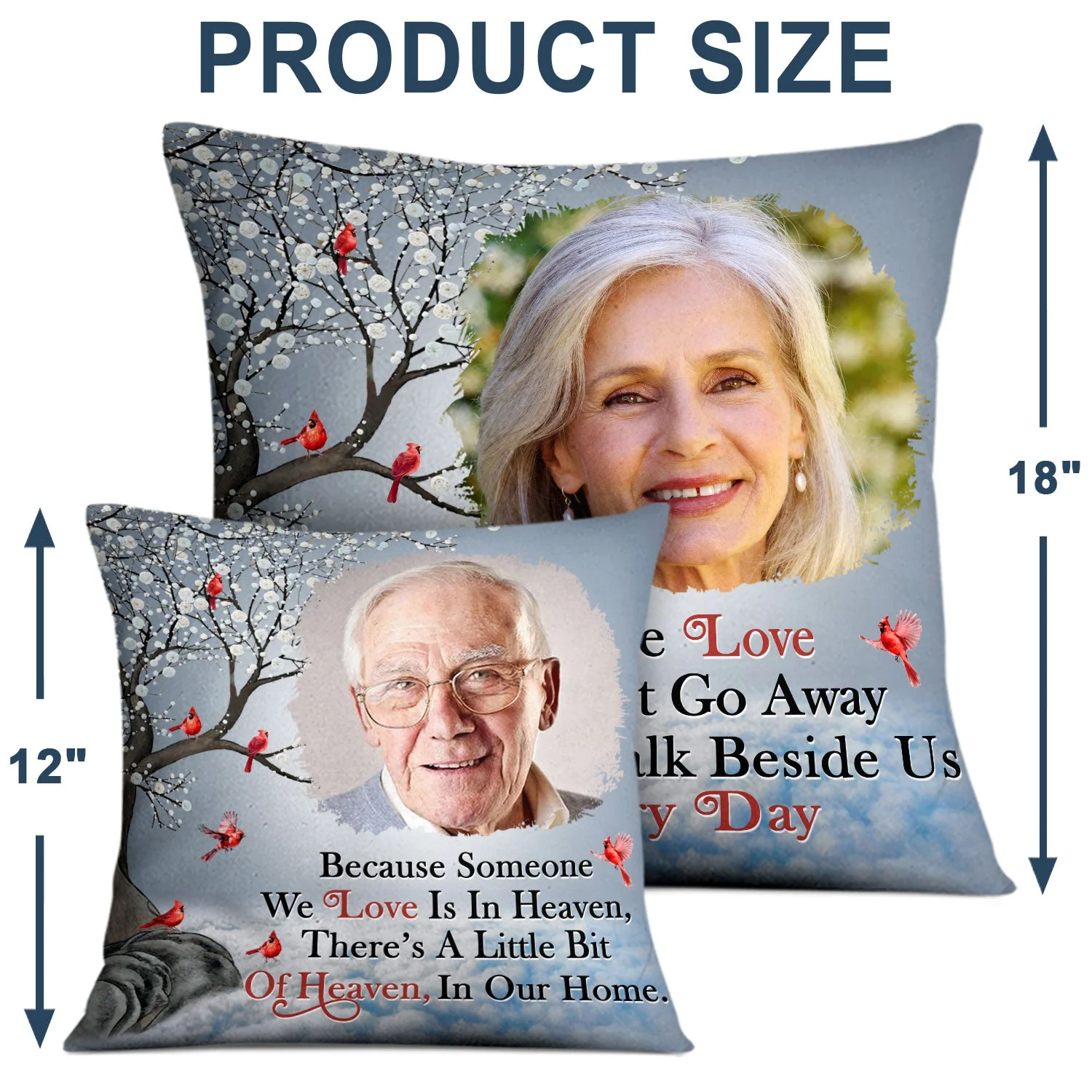 Custom Photo I'm Always With You - Memorial Gift For Family, Friends - Personalized Pillow - Image 4
