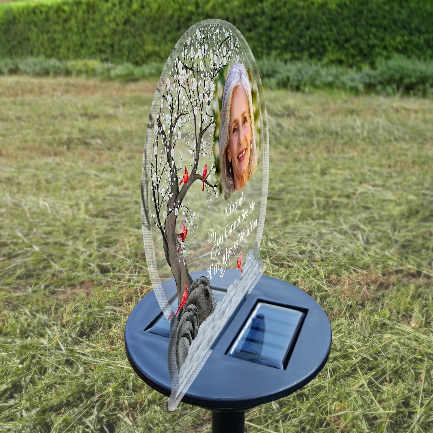Custom Photo I'm Always With You - Memorial Gift For Family, Friends, Siblings - Personalized Solar Light - Image 3