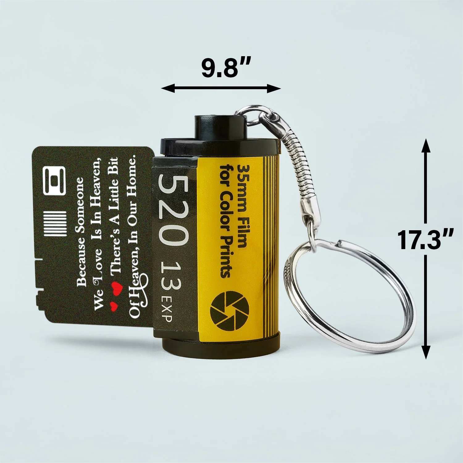 Custom Photo I'm Always With You - Memorial Gift For Family, Parents, Friends - Personalized Film Roll Keychain - Image 5