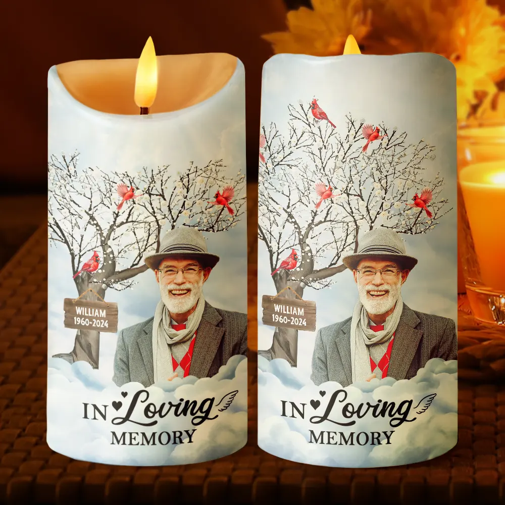 Custom Photo I'm Always With You Memorial - Personalized Flameless LED Candle - Image 3