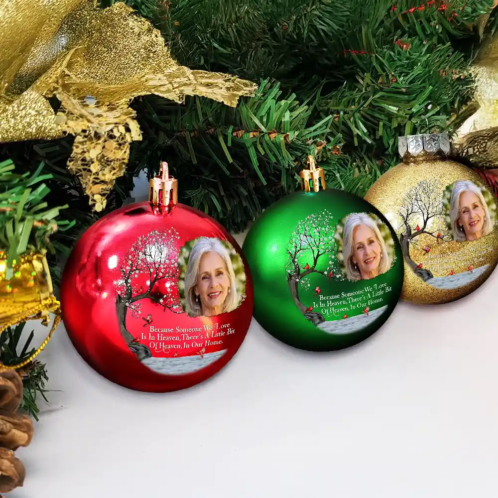 Custom Photo I'm Always With You - Personalized Ball Ornament - Image 4