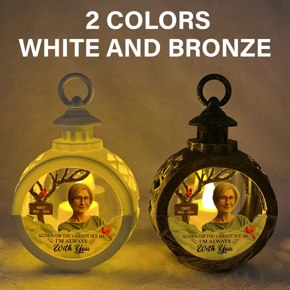 Custom Photo I'm Always With You - Personalized Candlelight Lantern Ornament - Image 6