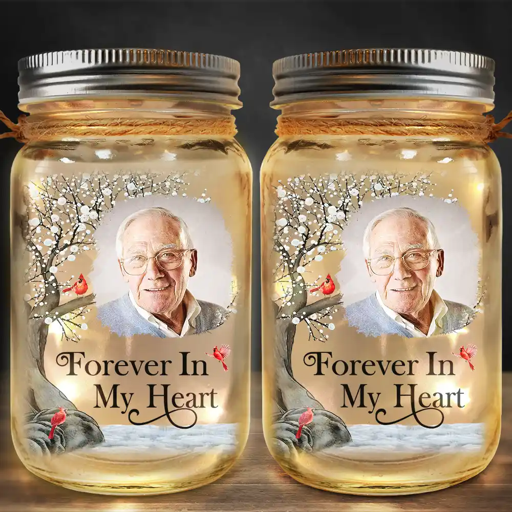 Custom Photo I'm Always With You - Personalized Mason Jar Light - Image 2