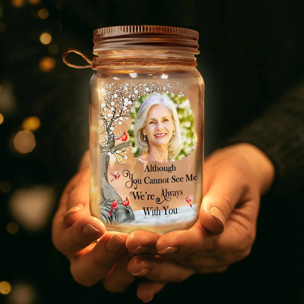 Custom Photo I'm Always With You - Personalized Mason Jar Light - Image 3