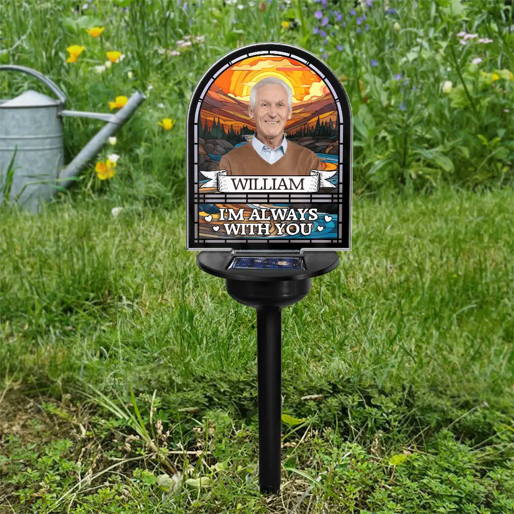 Custom Photo I'm Always With You - Personalized Solar Light - Image 5