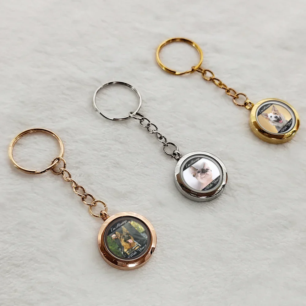 Custom Photo I'm Always With You Pet Memorial - Personalized Keepsake Keychain - Image 2