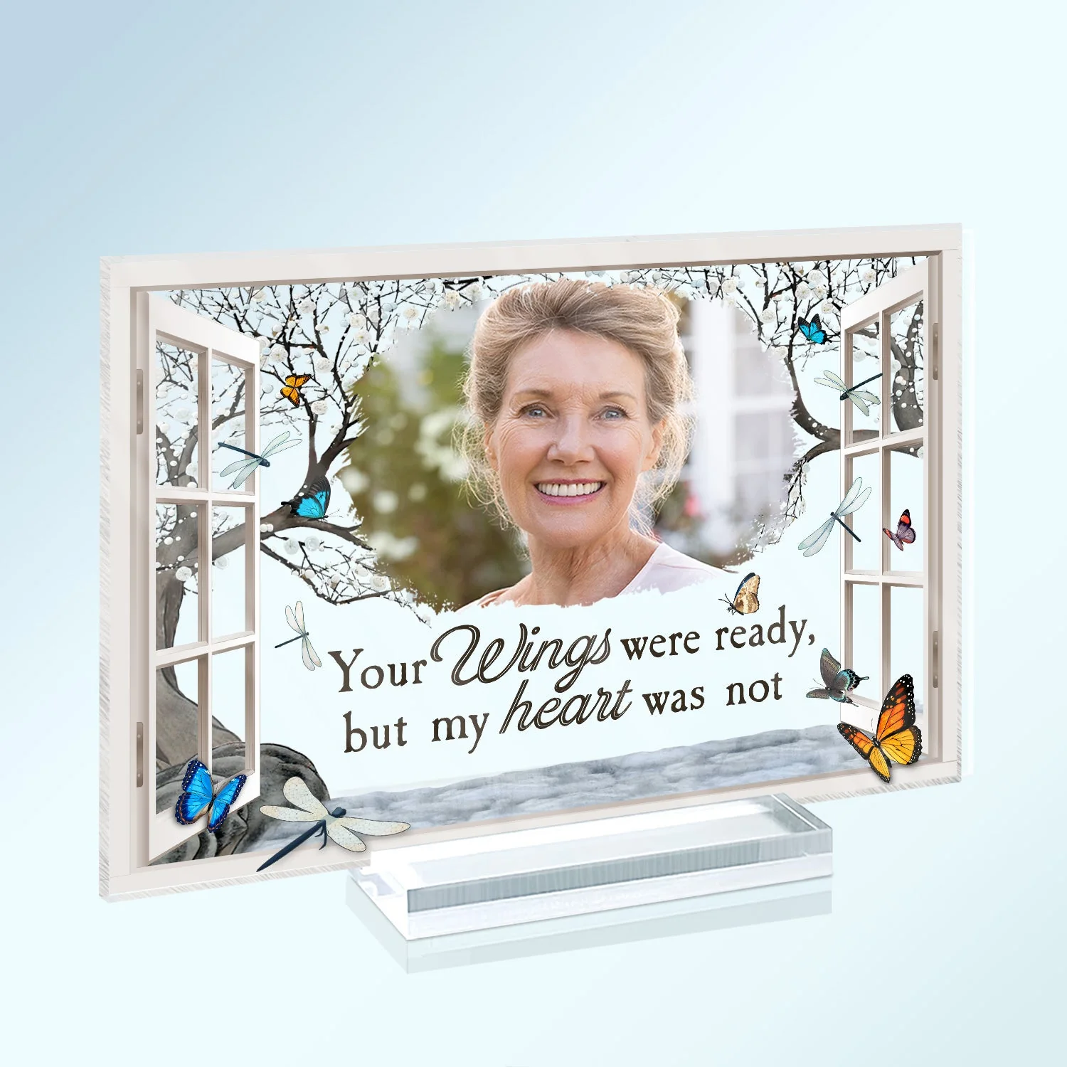 Custom Photo I'm Always With You Window - Memorial Gift For Family, Friends - Personalized Horizontal Rectangle Acrylic Plaque - Image 2