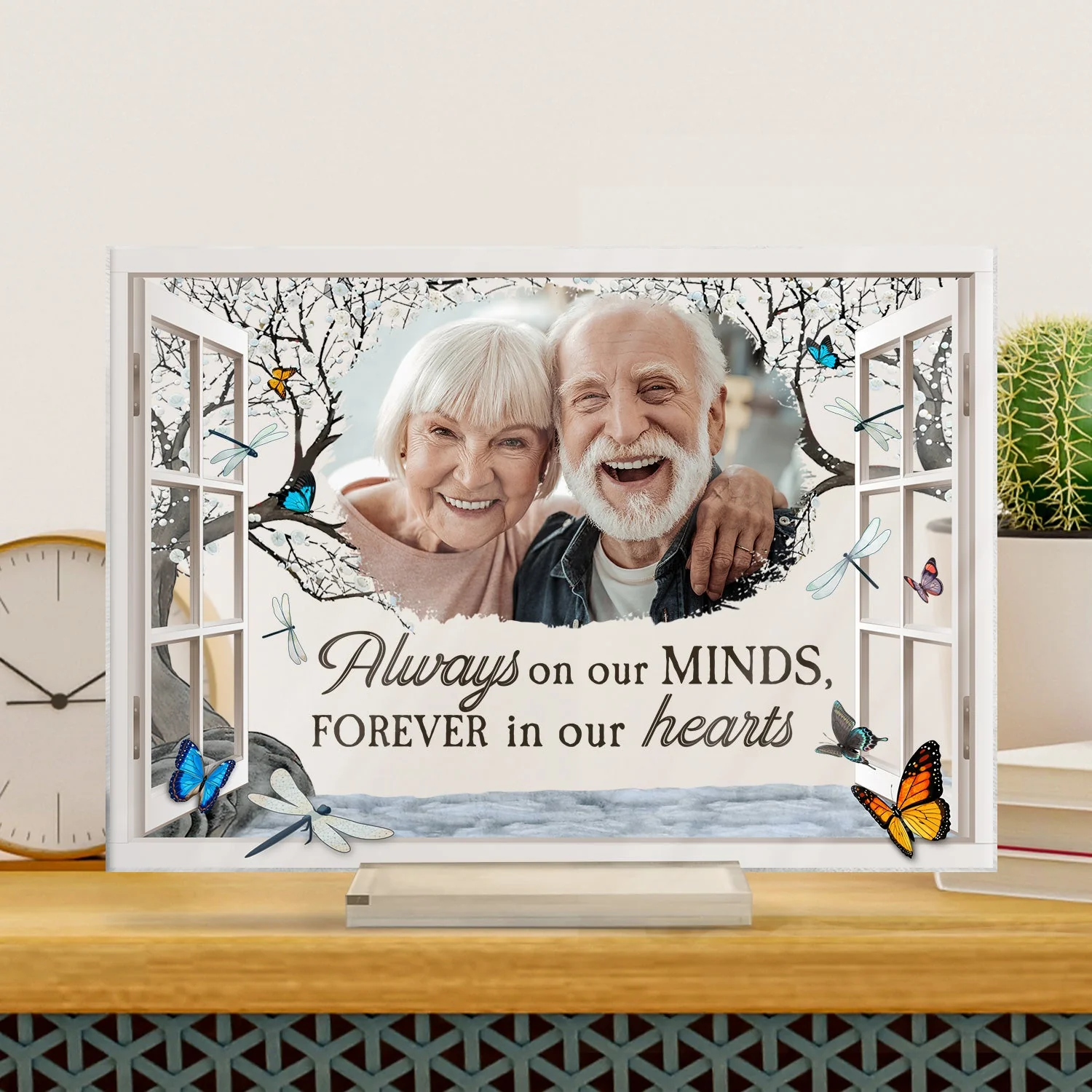 Custom Photo I'm Always With You Window - Memorial Gift For Family, Friends - Personalized Horizontal Rectangle Acrylic Plaque - Image 3