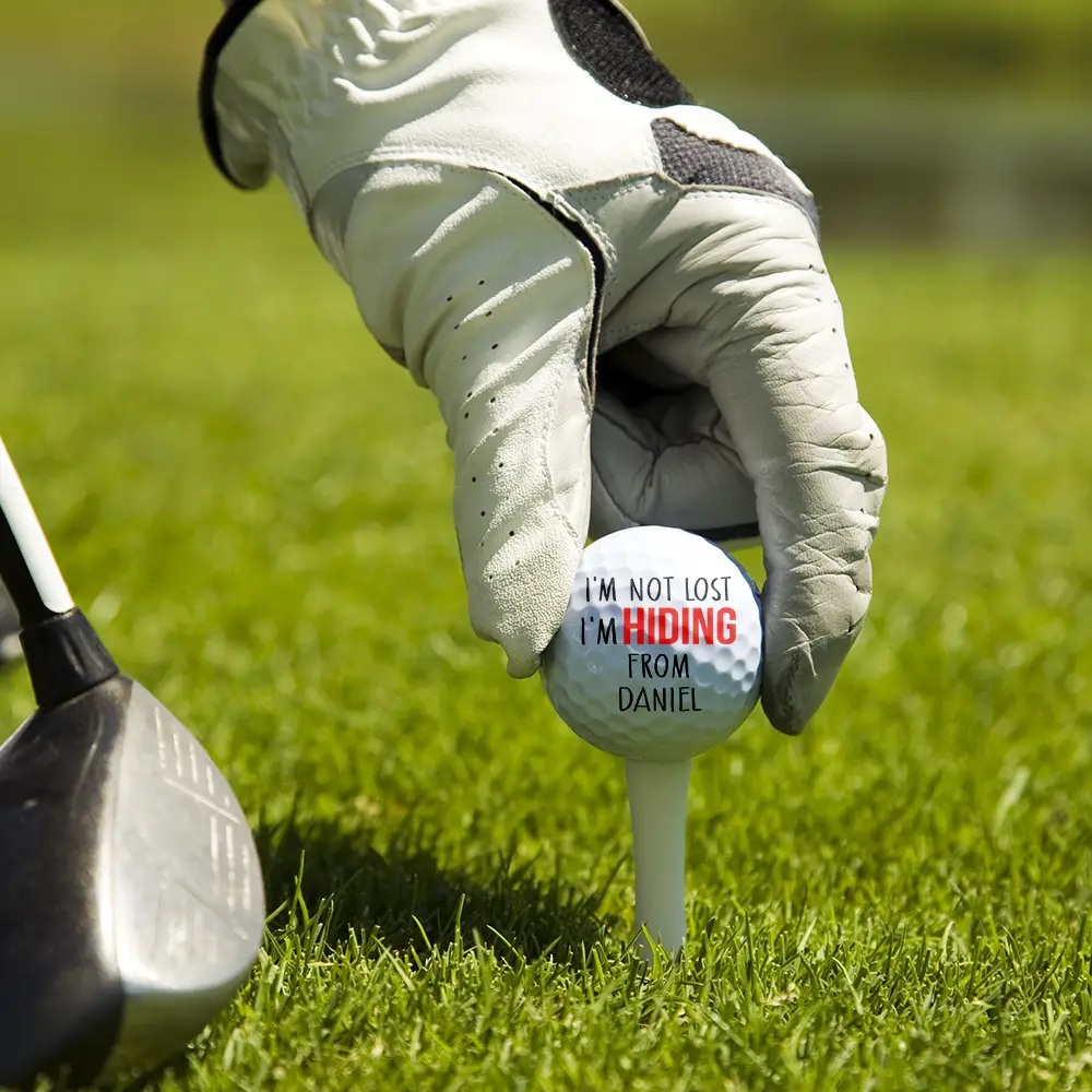 Custom Photo I'm Not Lost - Personalized Golf Ball - Image 6
