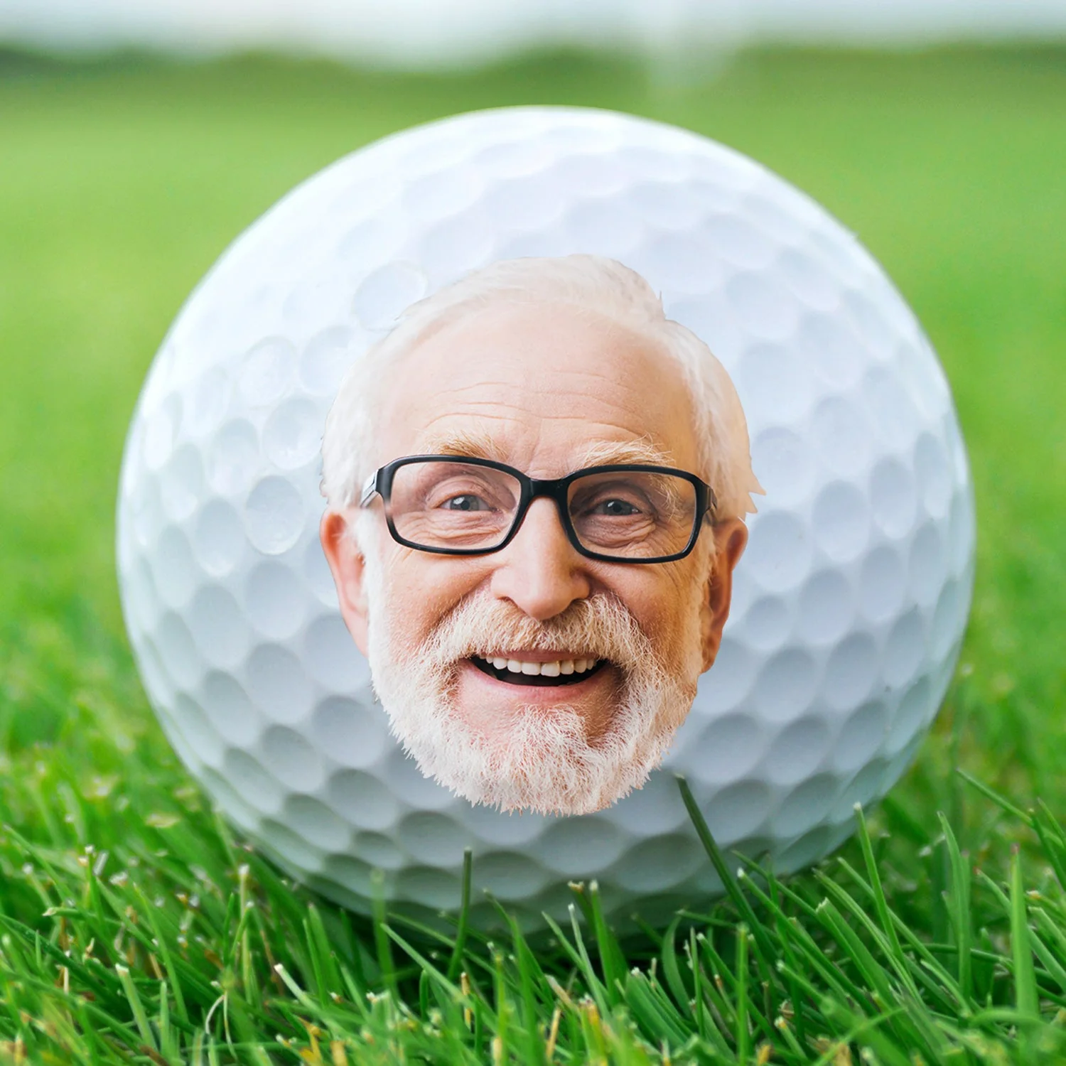 Custom Photo I'm Not Retired - Gift For Dad, Father, Grandpa, Golfer, Golf Lover - Personalized Golf Ball - Image 3