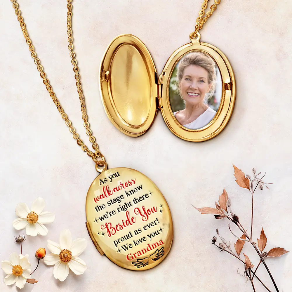Custom Photo I'm Right There Beside You - Personalized Locket Necklace - Image 2