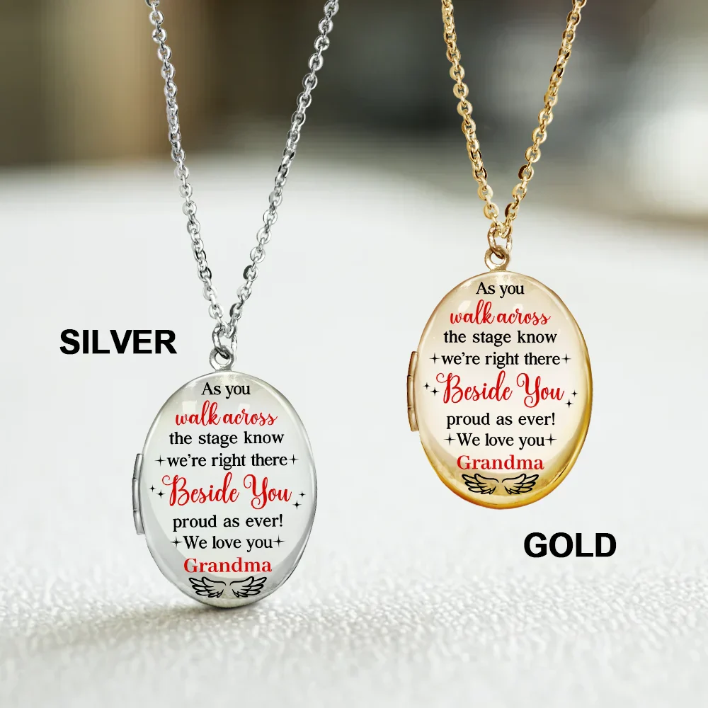 Custom Photo I'm Right There Beside You - Personalized Locket Necklace - Image 3