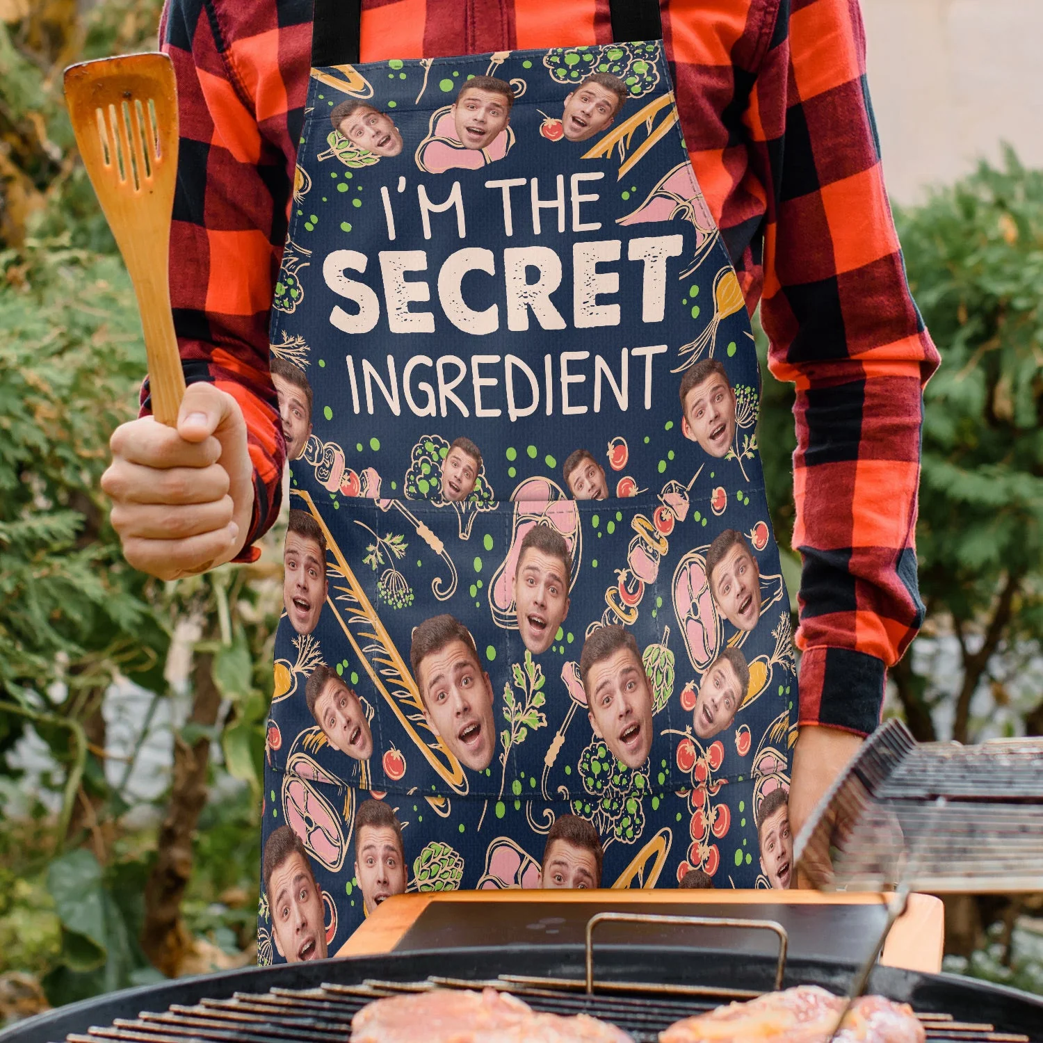 Custom Photo I'm The Secret Ingredient - Birthday, Anniversary, Funny Gift For Men, Husband, Boyfriend, Dad - Personalized Apron - Image 4