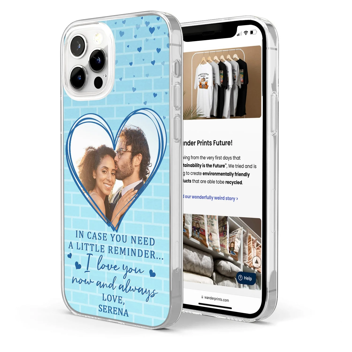 Custom Photo In Case You Need A Little Reminder - Gift For Couples, Husband, Wife - Personalized Clear Phone Case - Image 2