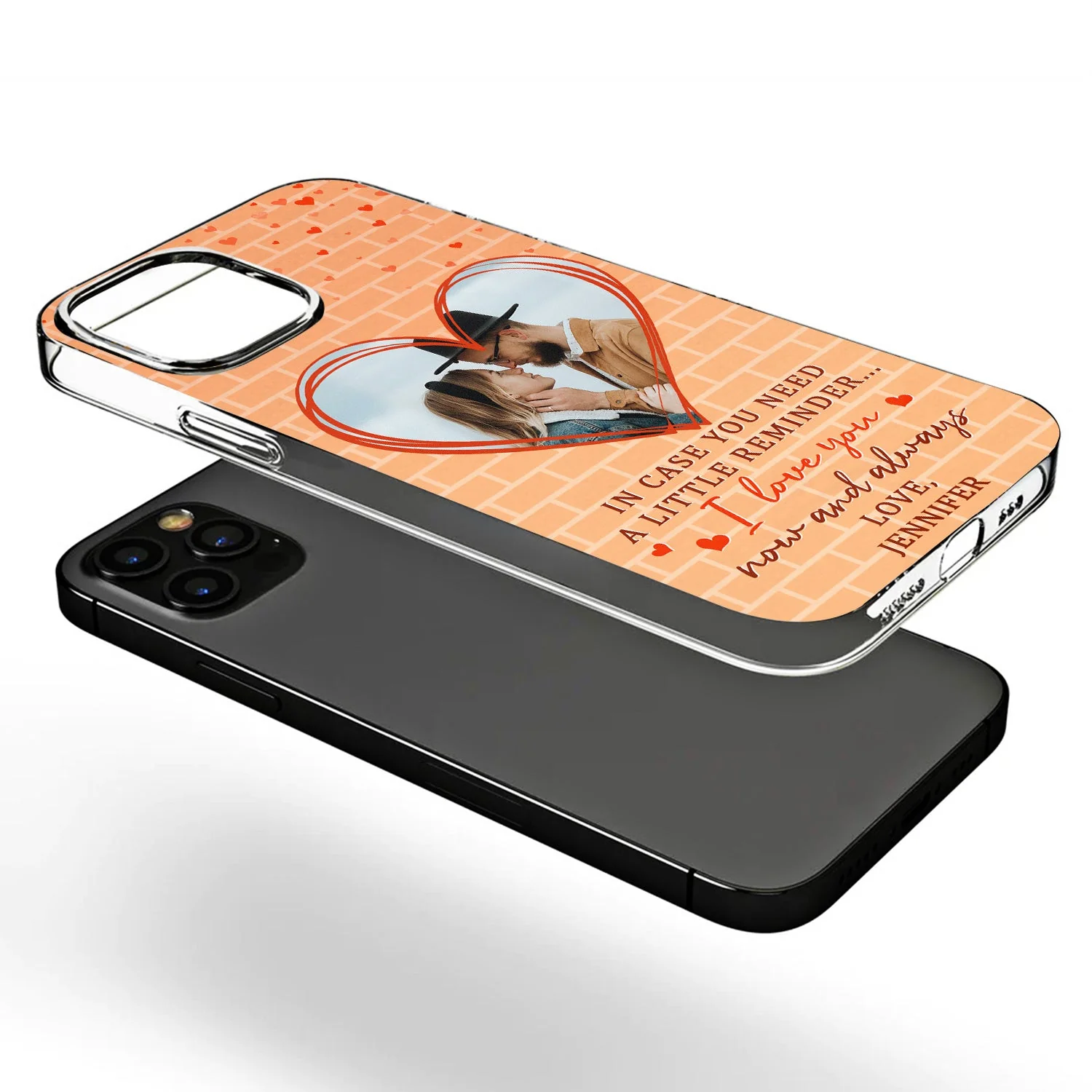 Custom Photo In Case You Need A Little Reminder - Gift For Couples, Husband, Wife - Personalized Clear Phone Case - Image 3