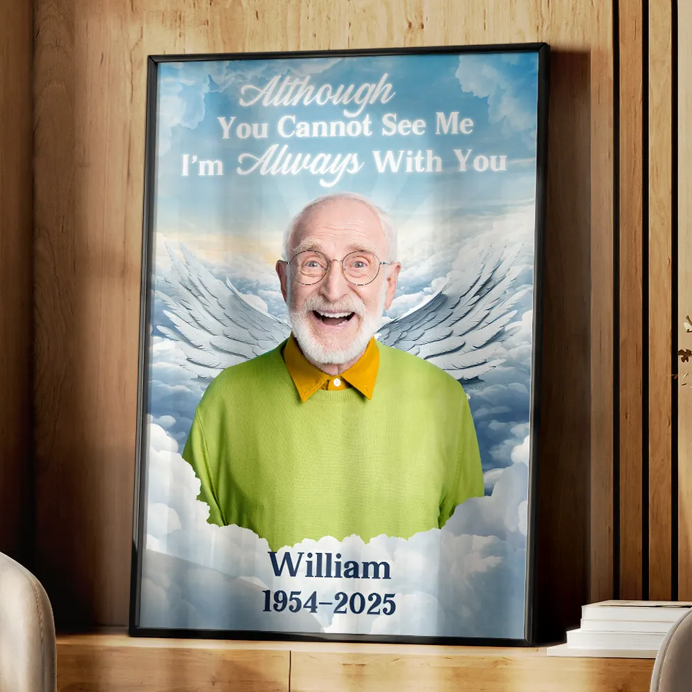Custom Photo In Loving Memory Memorial Heaven - Personalized Poster - Image 4
