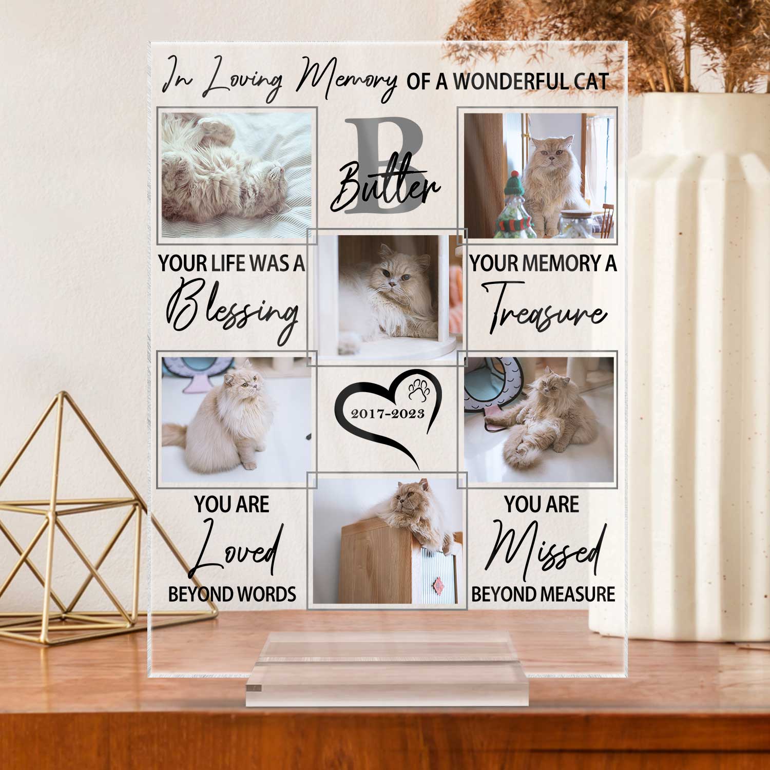 Custom Photo In Loving Memory Of A Wonderful Dog - Pet Memorial Gift, Sympathy Gift - Personalized Vertical Rectangle Acrylic Plaque - Image 3