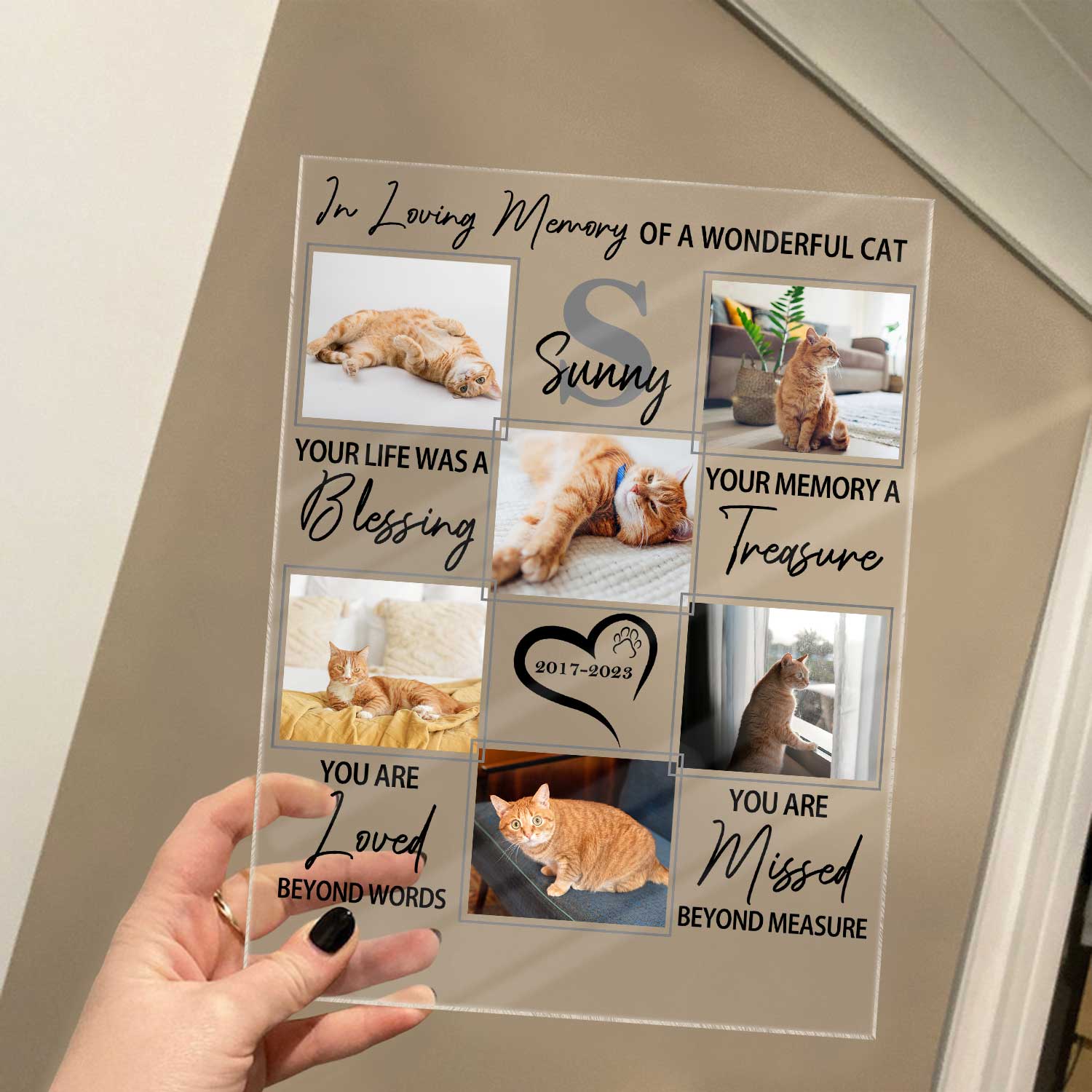 Custom Photo In Loving Memory Of A Wonderful Dog - Pet Memorial Gift, Sympathy Gift - Personalized Vertical Rectangle Acrylic Plaque - Image 4