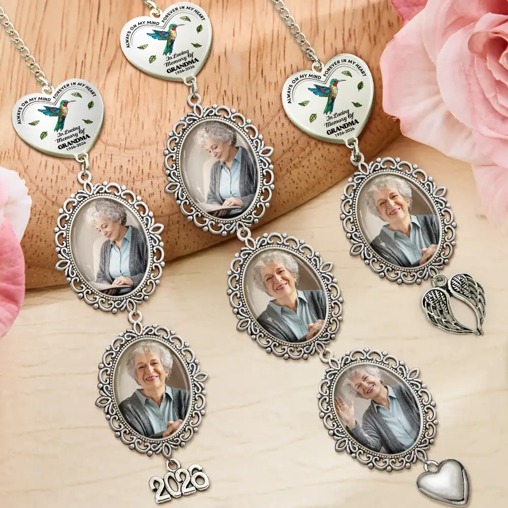 Custom Photo In Loving Memory Of - Personalized Graduation Tassel Charm - Image 2