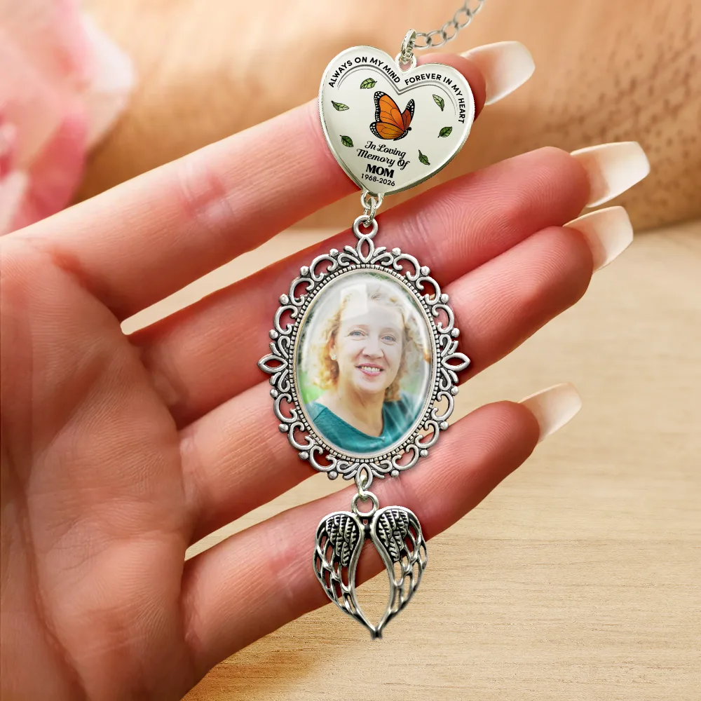 Custom Photo In Loving Memory Of - Personalized Graduation Tassel Charm - Image 4