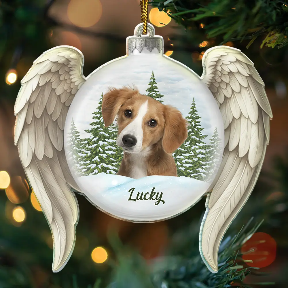 Custom Photo In Loving Memory - Personalized Custom Shaped Acrylic Ornament - Image 4