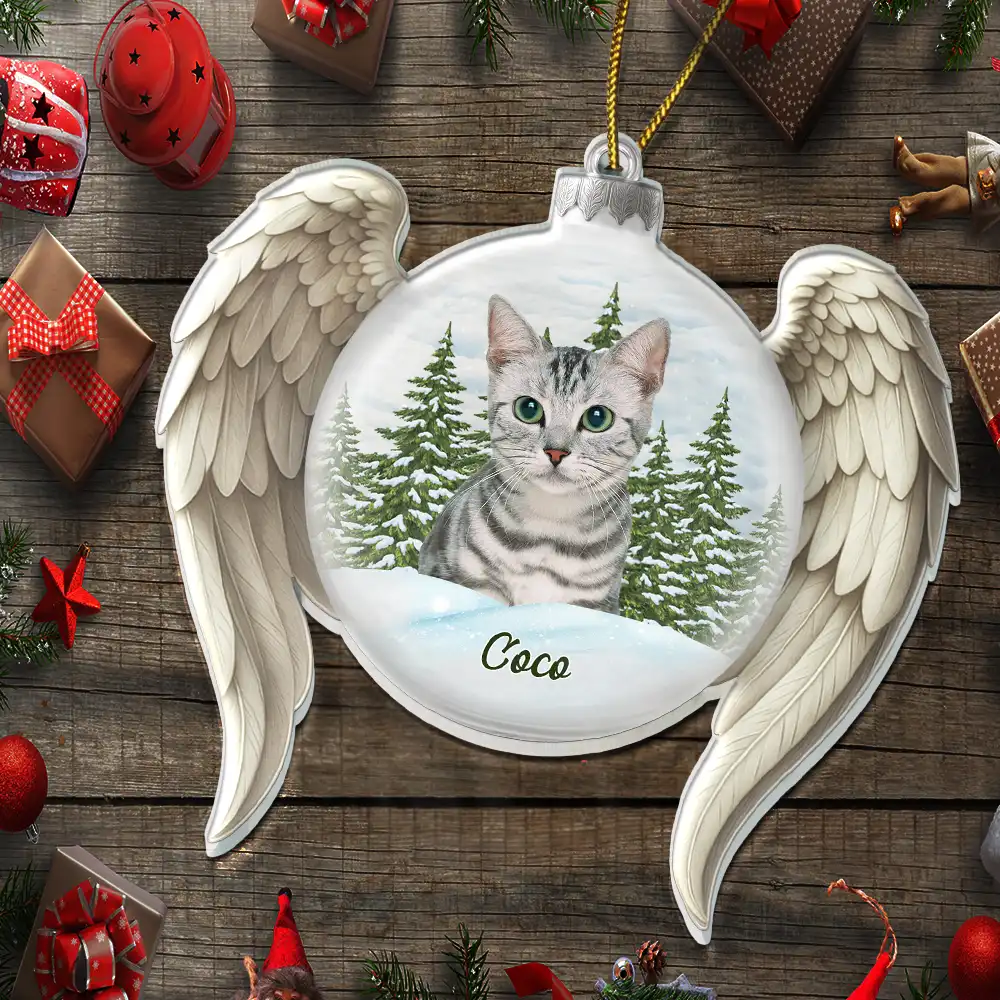 Custom Photo In Loving Memory - Personalized Custom Shaped Acrylic Ornament - Image 6