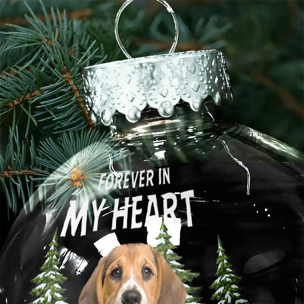 Custom Photo In Loving Memory Pet - Personalized Ball Ornament - Image 6