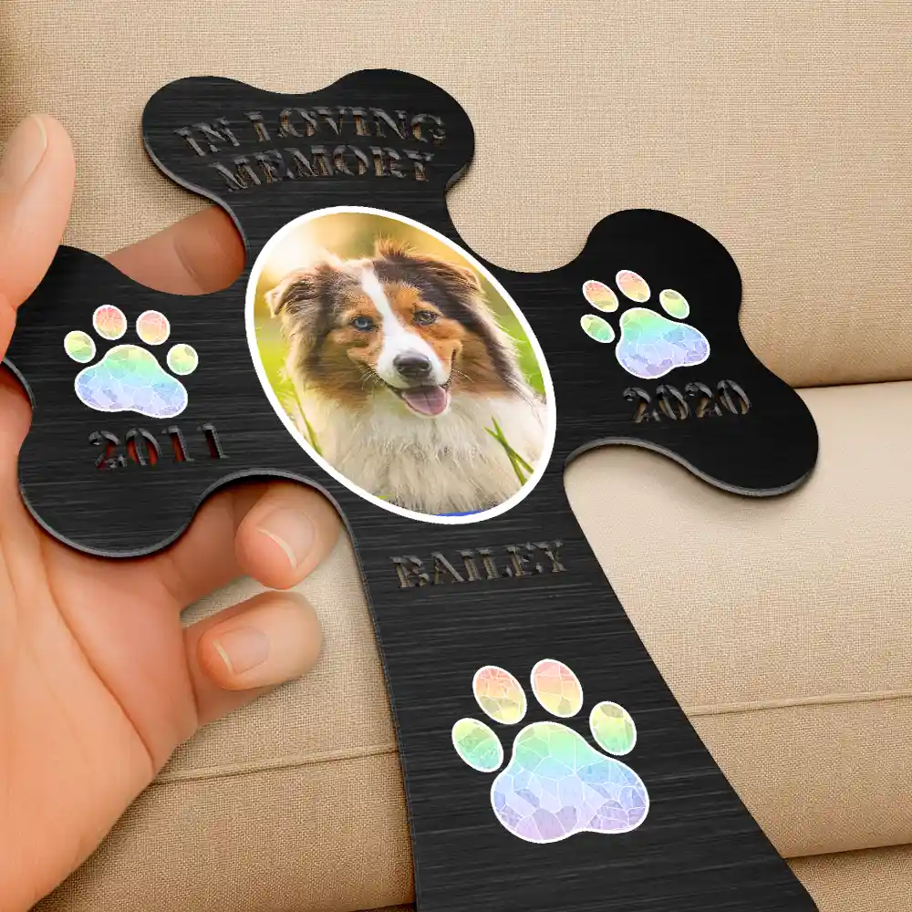 Custom Photo In Loving Memory Pet - Personalized Metal Garden Stake - Image 3