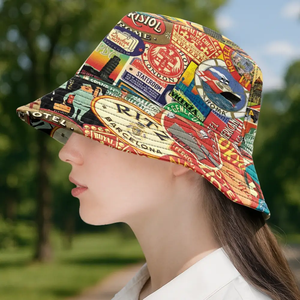 Custom Photo Just A Girl Boy Who Loves Traveling - Personalized Bucket Hat - Image 4